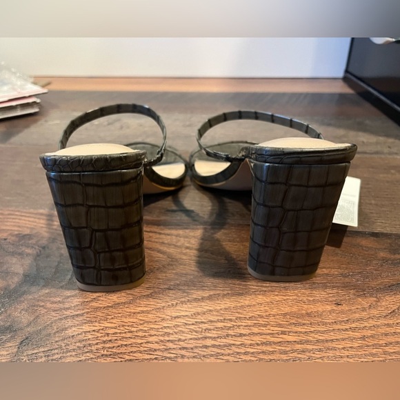 NWT The Drop Women's Avery Square Toe Two Strap High Heeled Sandal; size 8.5 - Picture 6 of 6